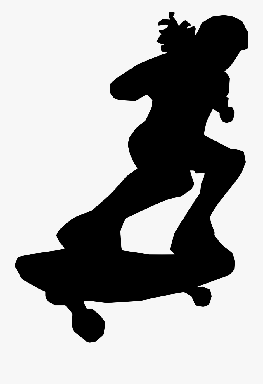 Skateboarder Big Image Png - Silhouette Clipart Skateboarding Png, Transparent Clipart