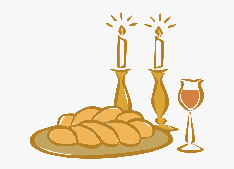 Shabbat Candles Judaism Clip Art - Clipart Shabbat, Transparent Clipart