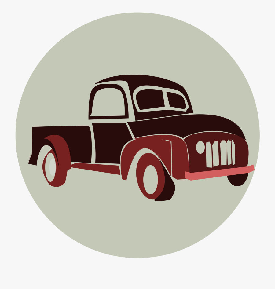 Retro Truck - Clip Art, Transparent Clipart