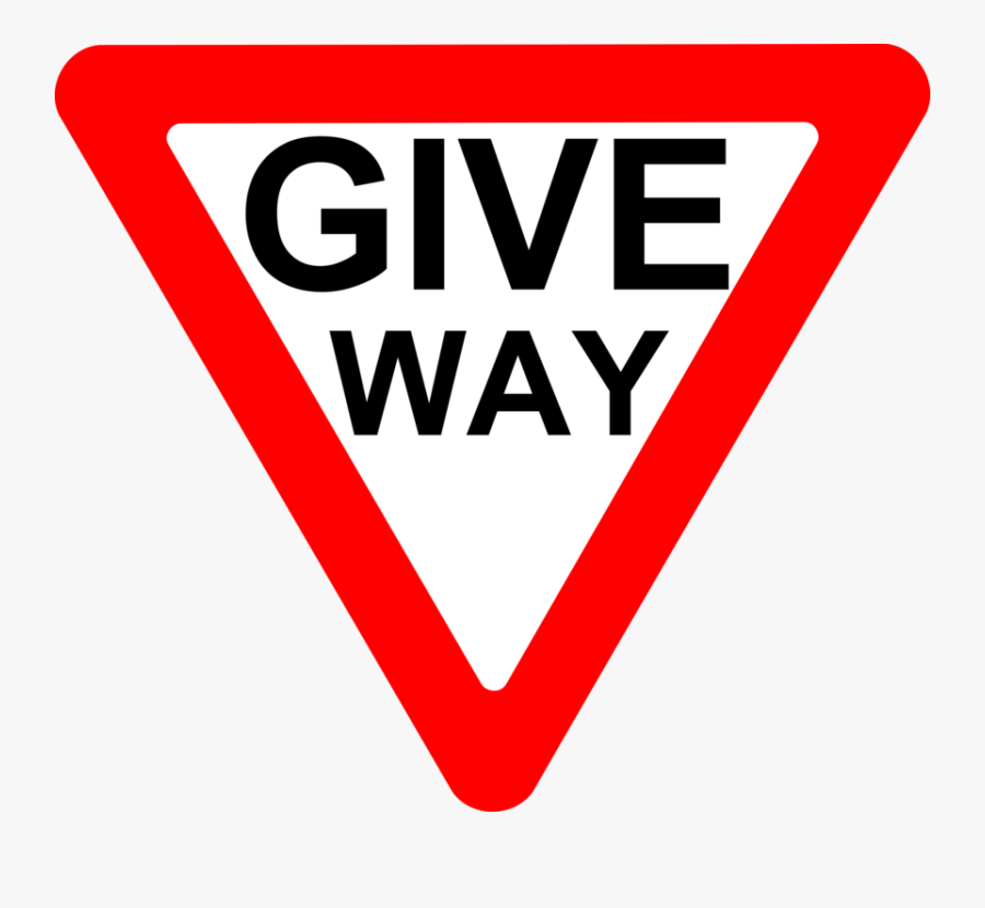 Free Vector Svg Road Signs Clip Art - Give Way Road Sign Clipart, Transparent Clipart