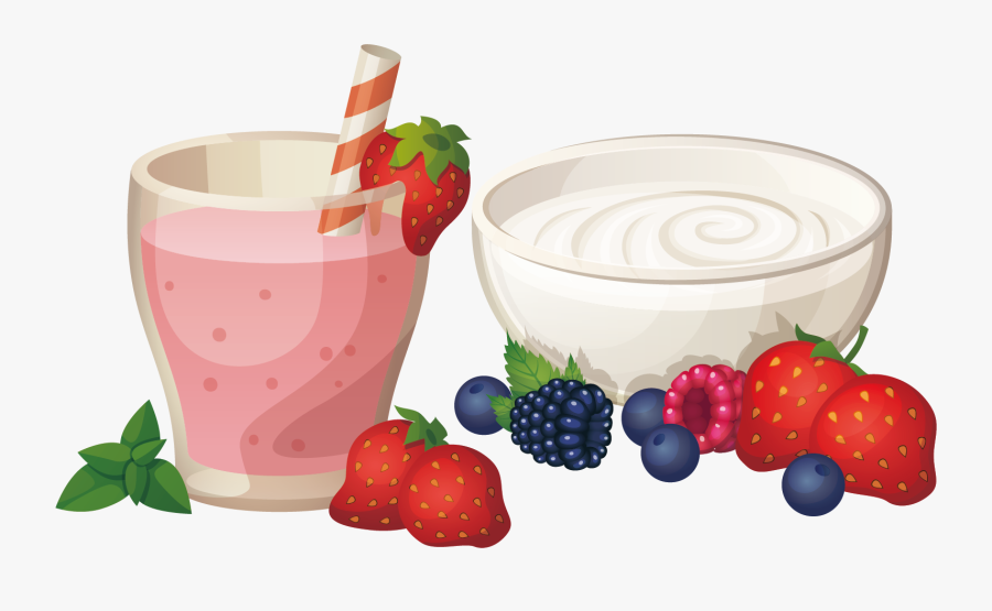 Yogurt Clipart Yogurt Drink - Strawberry Juice Clipart Png, Transparent Clipart
