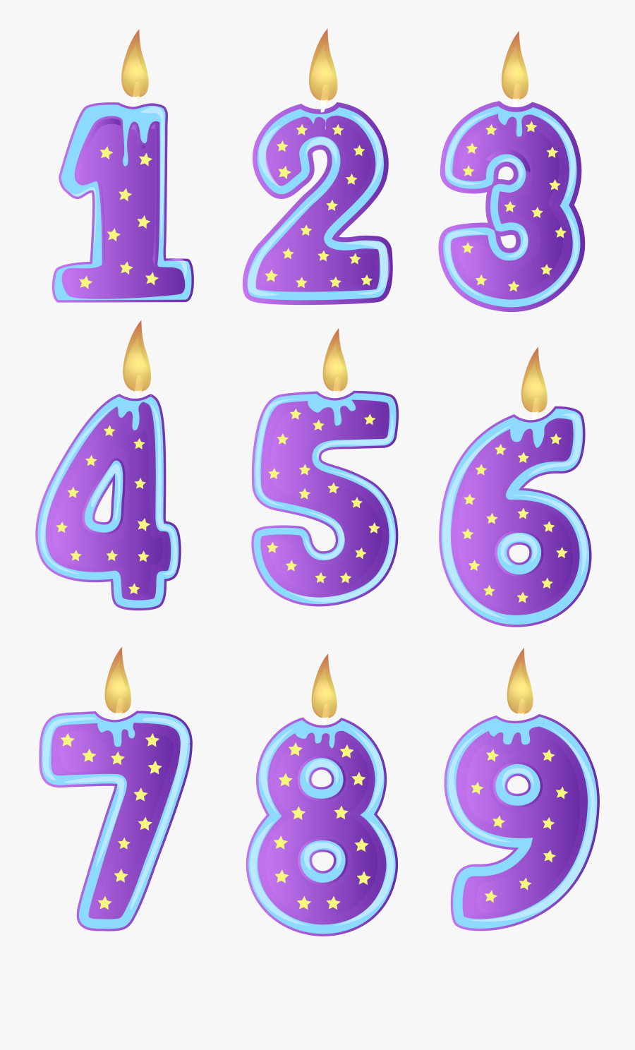 Birthday Candles Transparent Png Clip Art Image, Transparent Clipart