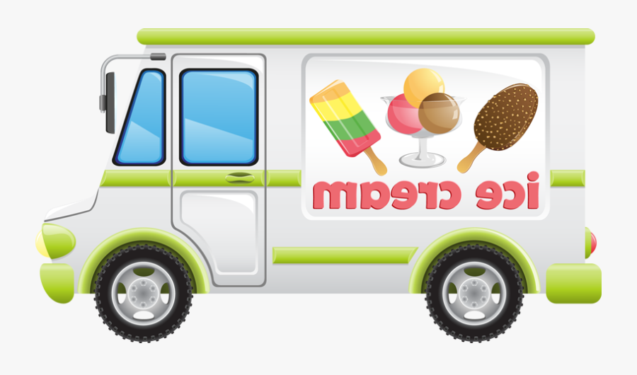 Ice Cream Truck Clip Art - Marchand De Glace Png, Transparent Clipart