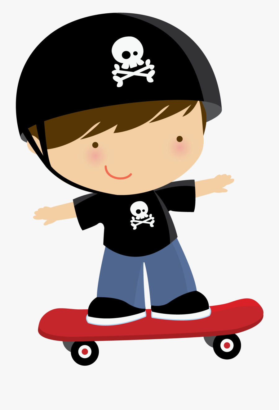 Bicicleta - Niños En Patineta Png, Transparent Clipart