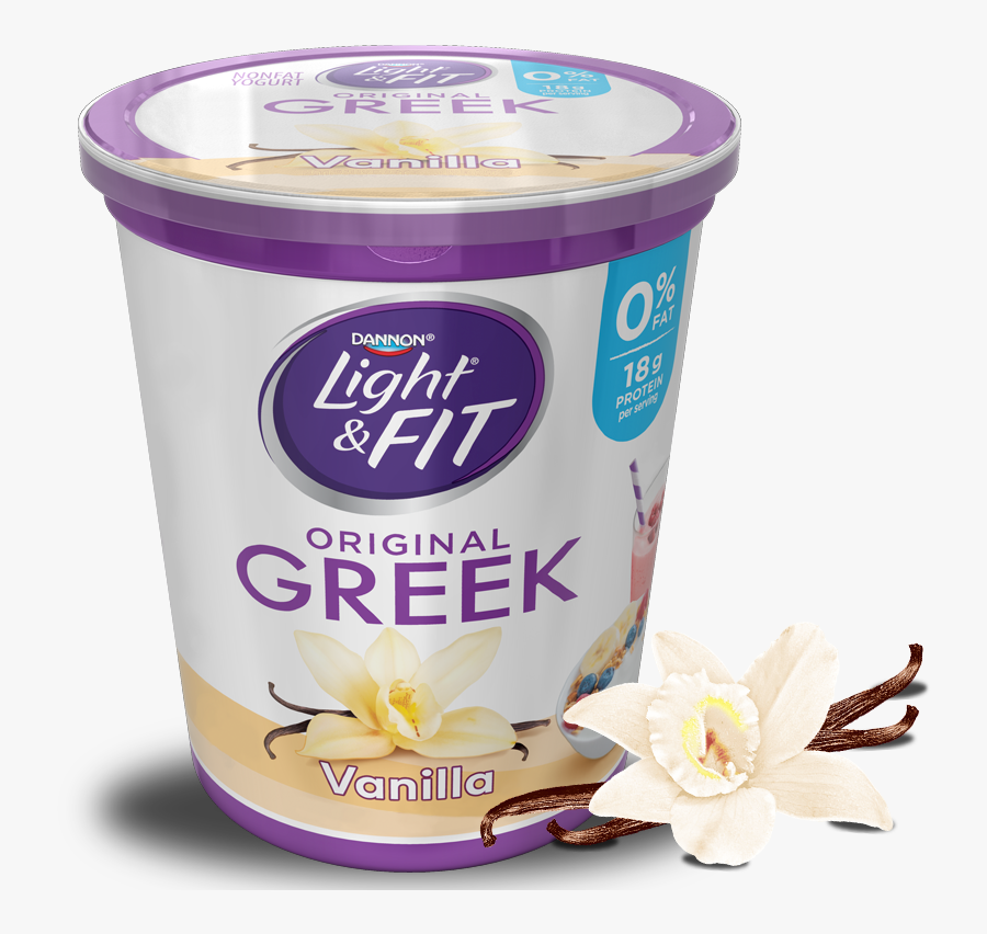 Vanilla Light Fit Nonfat - Light And Fit Yogurt Vanilla, Transparent Clipart