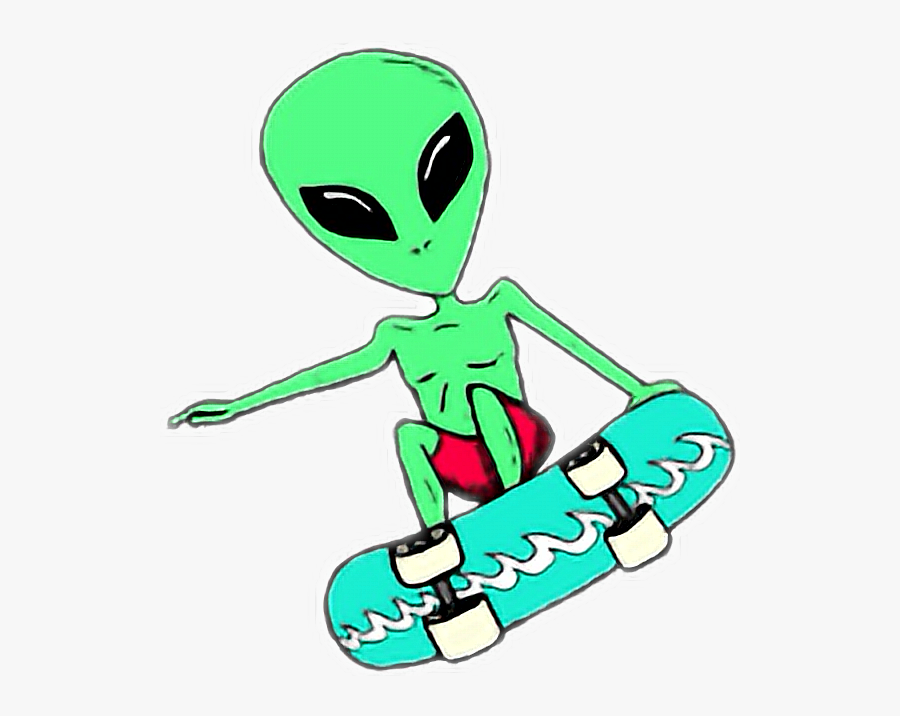 Free Stock Skateboarding Transparent Free On - Alien Skateboarding, Transparent Clipart