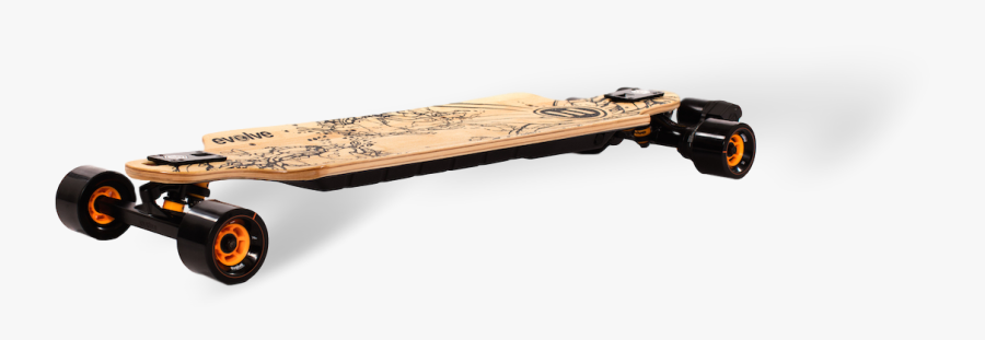Electric Powered Longboard - Evolve Bamboo Gt Street, Transparent Clipart
