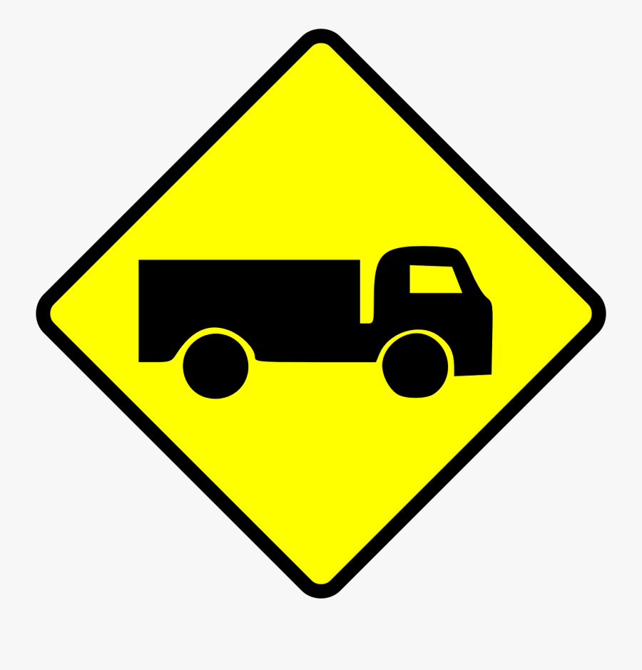 Leomarc Caution Truck Svg Clip Arts - Beware Of Moving Vehicles, Transparent Clipart