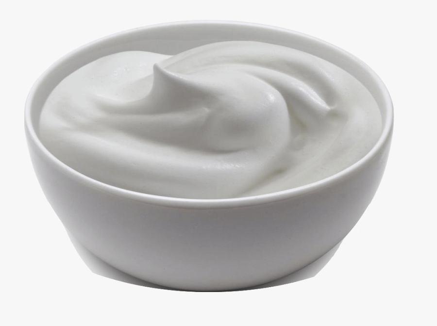Yogurt Transparent Background - Bowl Of Plain Yogurt, Transparent Clipart