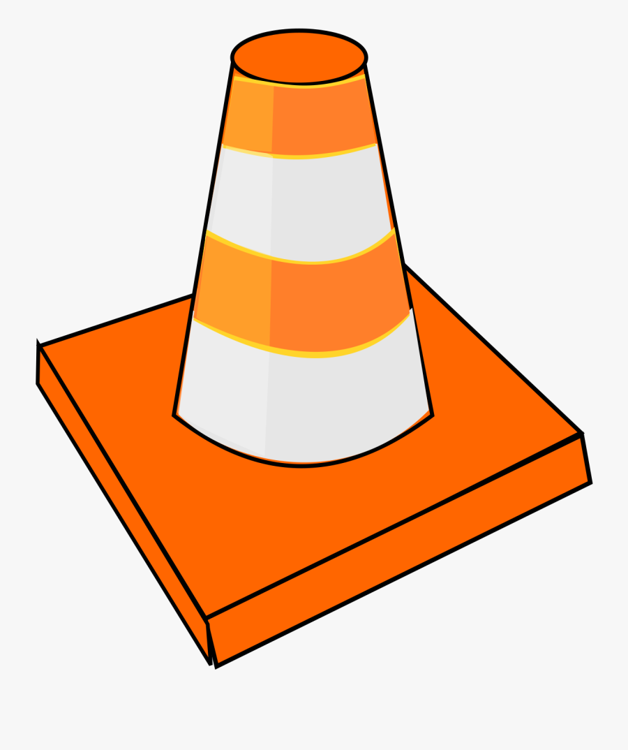 Transparent Road Clip Art - Cono De Seguridad Animado Png, Transparent Clipart