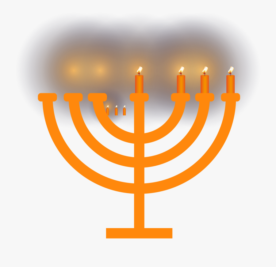 Menorah Hanukkah Candle Clip Art - Transparent Hanukkah, Transparent Clipart
