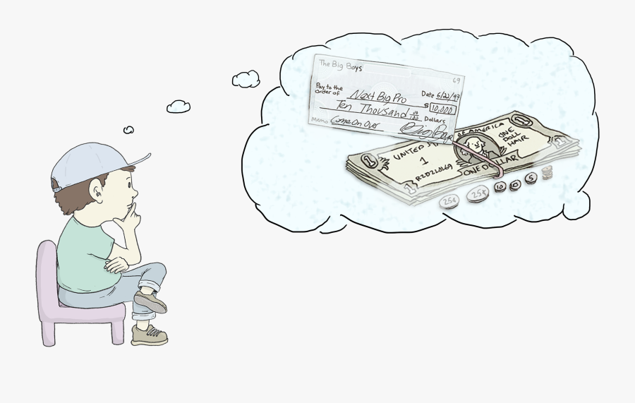 Money Management Tips From A Pro Skateboard Manager - Cartoon, Transparent Clipart