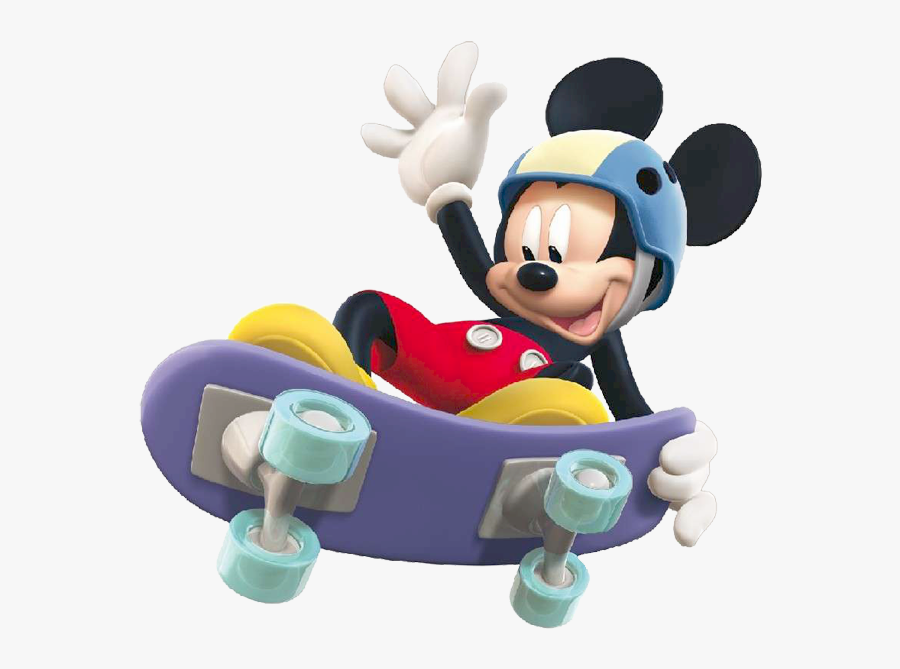 Transparent Free Mickey Mouse Clubhouse Clipart - Mickey Mouse Skateboard Png, Transparent Clipart