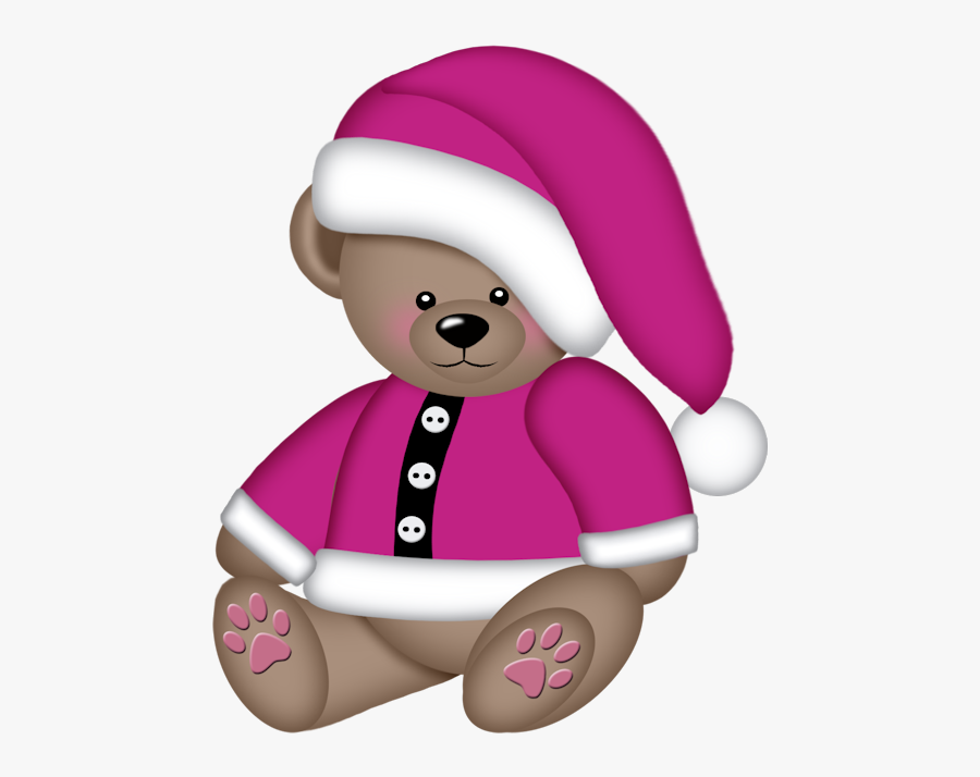 Winter Teddy Clipart, Transparent Clipart