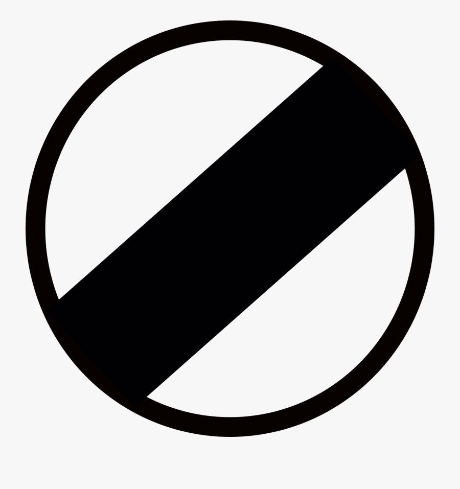 Indian Road Sign - Restriction End Sign, Transparent Clipart