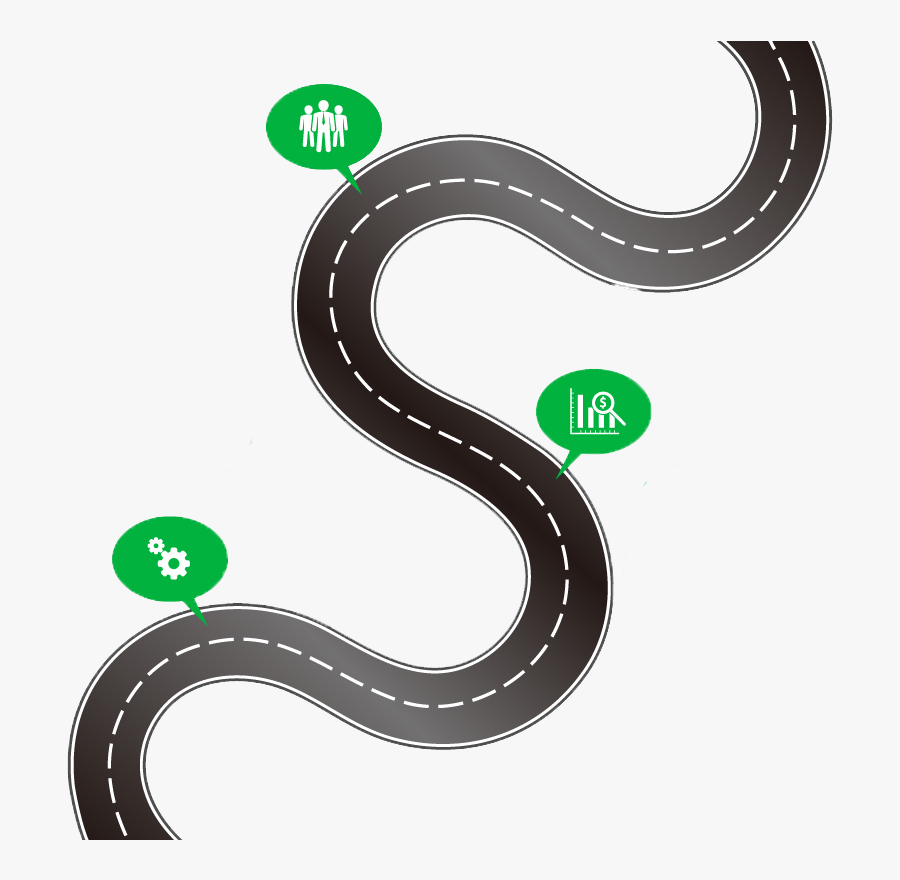 Road Map Infographic Clip Art - Road Map Vector Png, Transparent Clipart