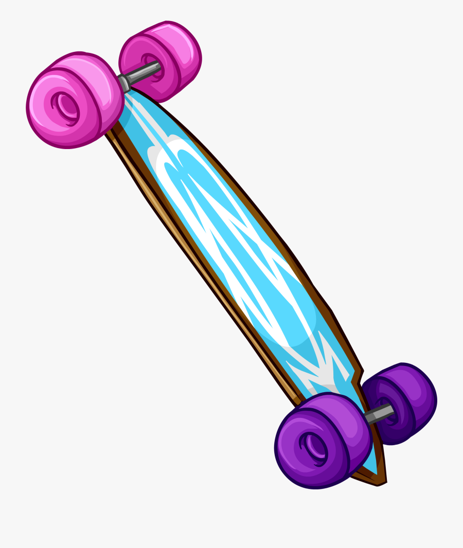 Skateboard - Lomboard Png, Transparent Clipart