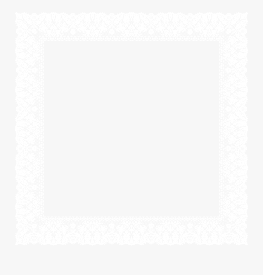 Lace Border Png - Monochrome, Transparent Clipart