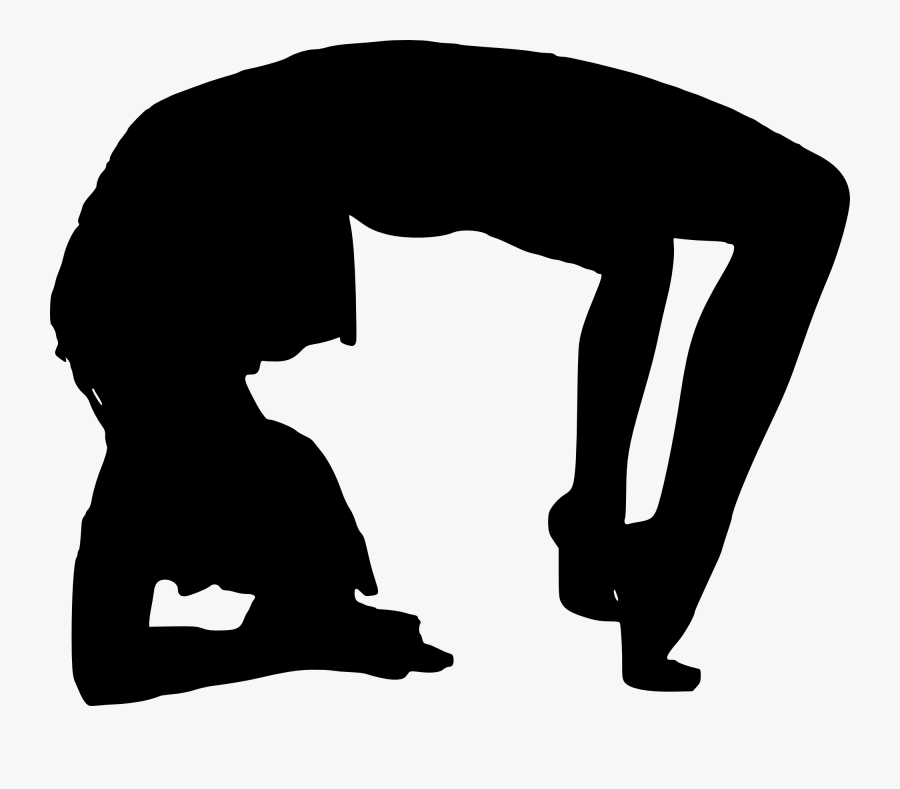 Fitness Woman Silhouette - Silhouette, Transparent Clipart