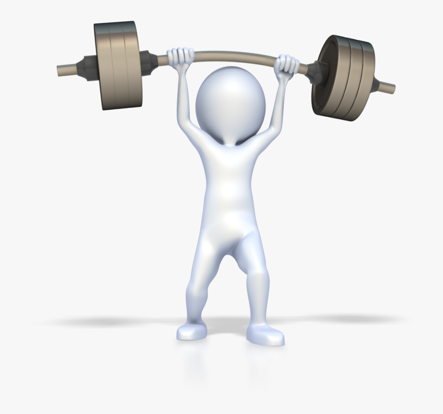 Figure Lifting Weights, Transparent Clipart