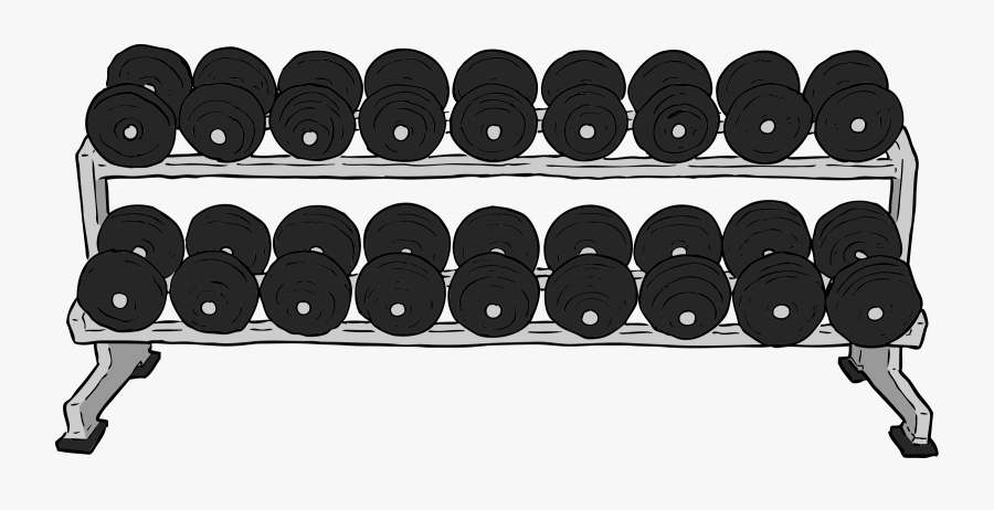 Dumbell Rack Big Image - Weight Rack Clip Art, Transparent Clipart