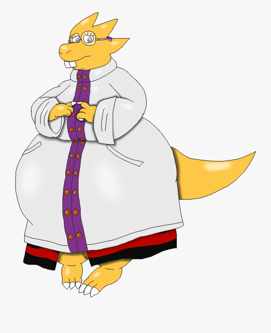 Undertale Alphys Weight Gain Clipart , Png Download - Alphys Undertale, Transparent Clipart