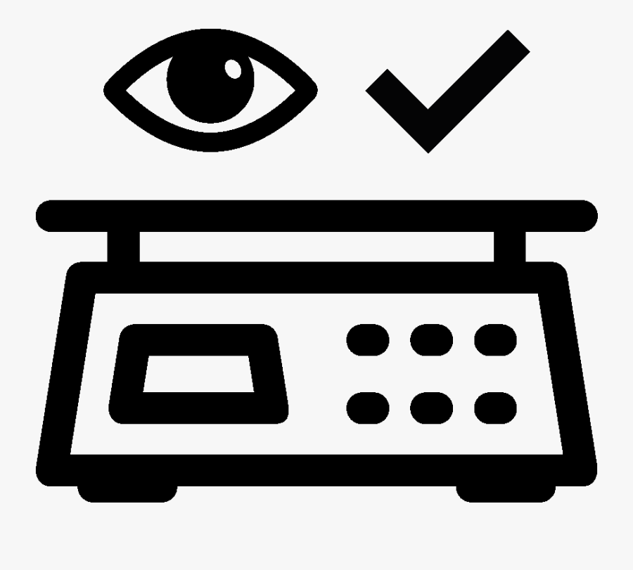 Weight Scales Stencil Clipart , Png Download - Food Scales Icon, Transparent Clipart