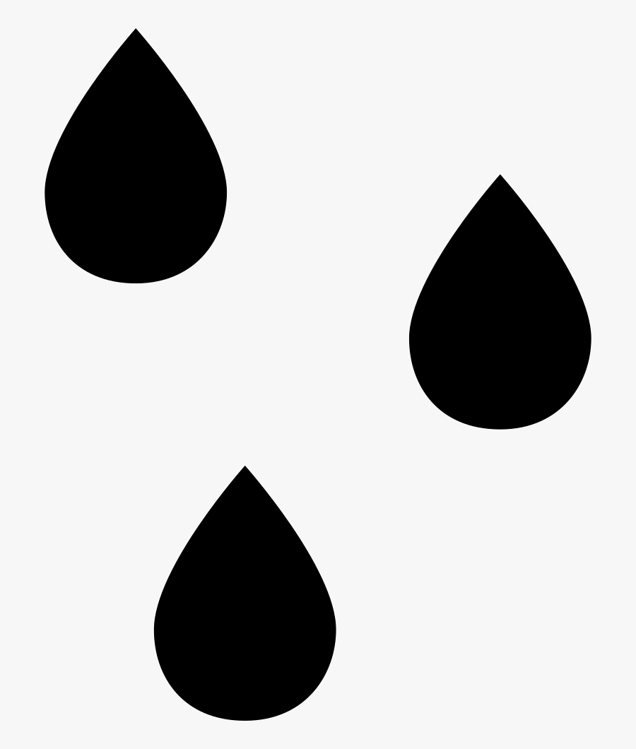 Raindrops Svg Png Icon - Raindrop Svg Free, Transparent Clipart