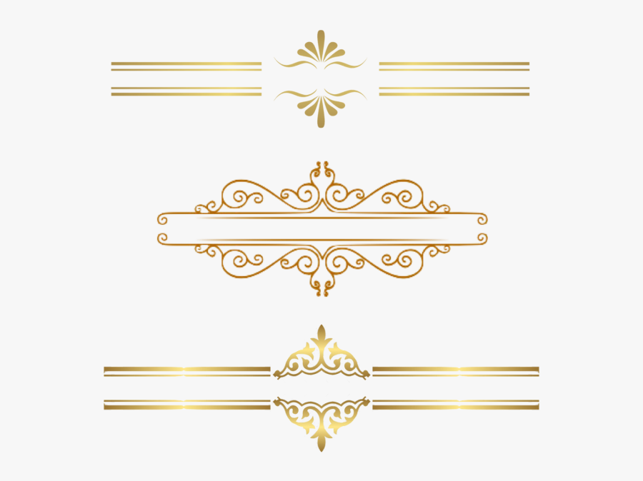 Transparent Gold Clipart - Vector Gold Border Png, Transparent Clipart
