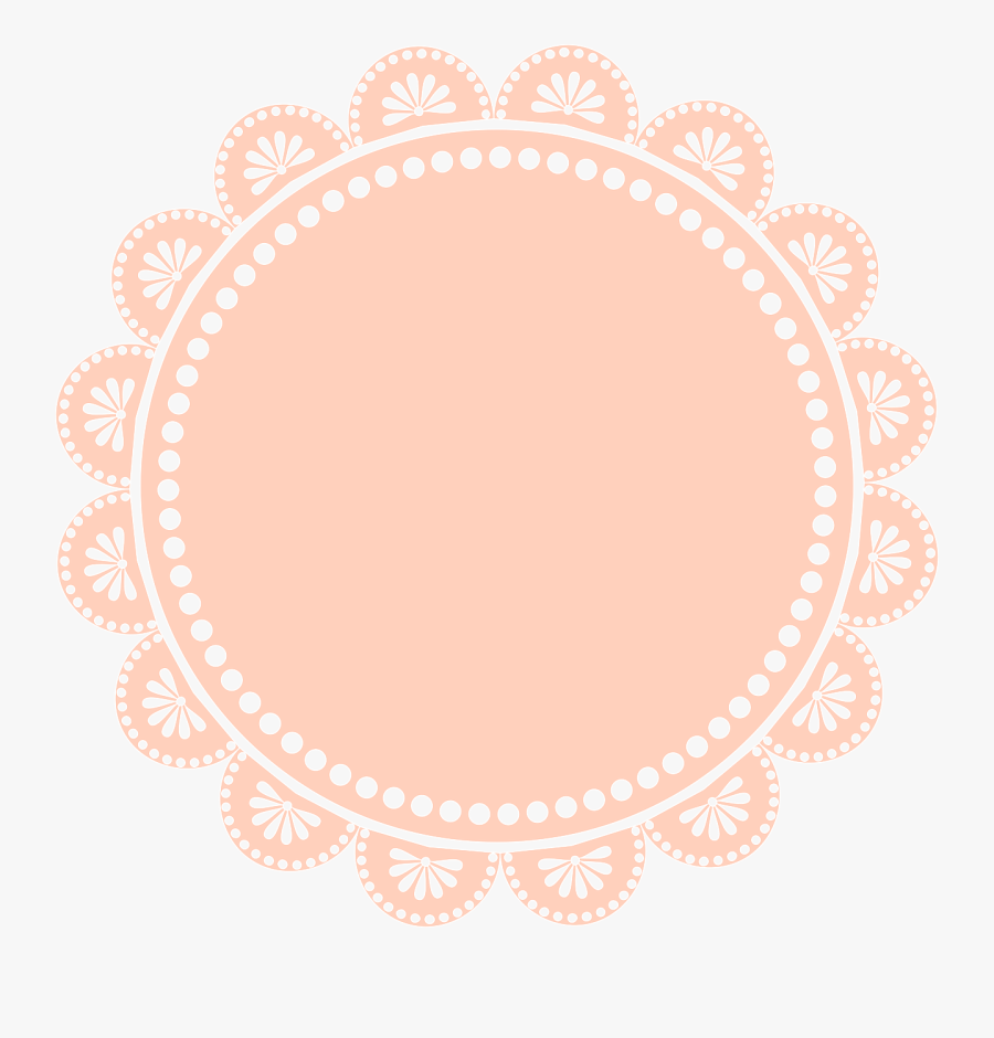 Circle Lace Png - Label Sticker For Cookies, Transparent Clipart