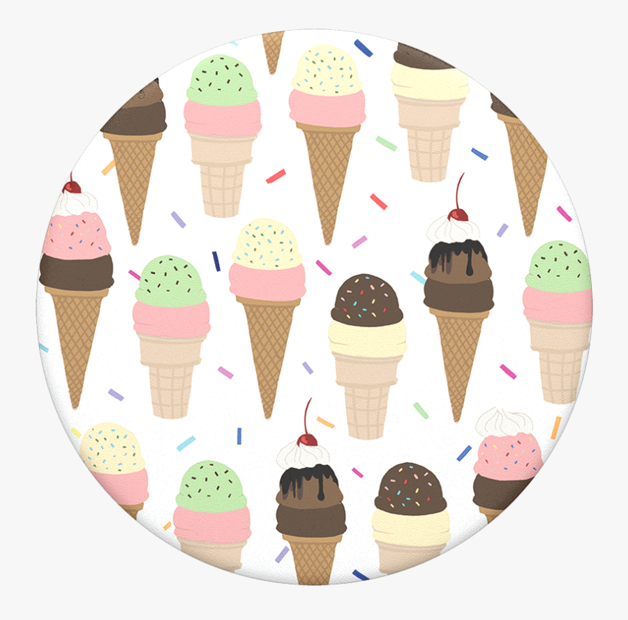 Download Transparent Empty Ice Cream Cone Png - Ice Cream Popsocket , Free Transparent Clipart - ClipartKey
