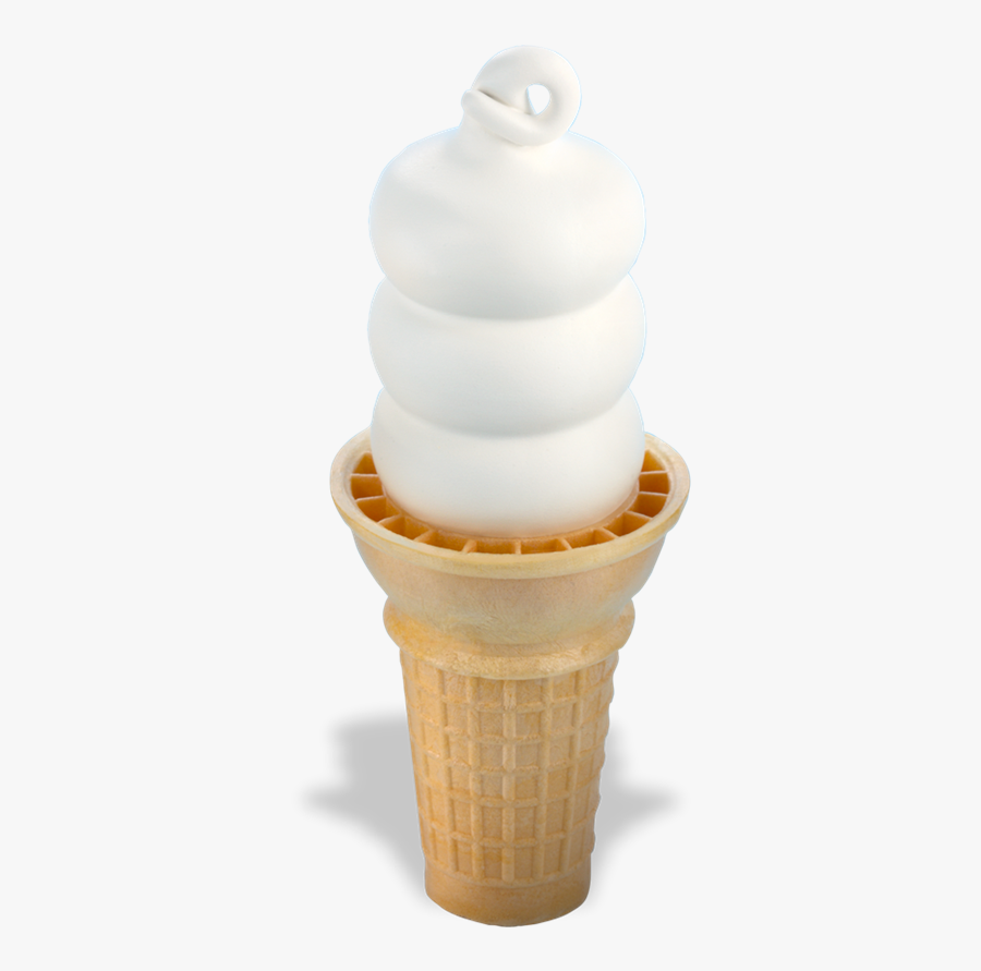 Waffle Cone Clipart Plain - Dairy Queen Vanilla Cone, Transparent Clipart