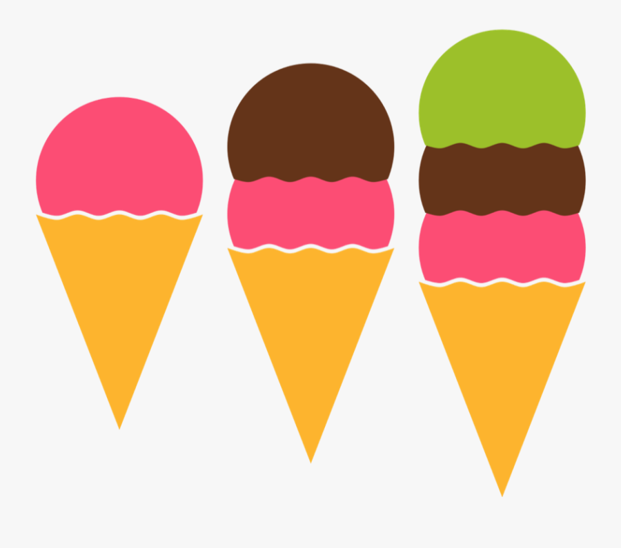 How To Eat A Lot Without Gaining Weight - Minimalist Ice Cream Vector, Transparent Clipart