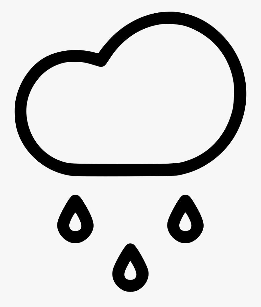 Cloud Drizzle Weather Svg - Drizzle Rain Clip Art, Transparent Clipart