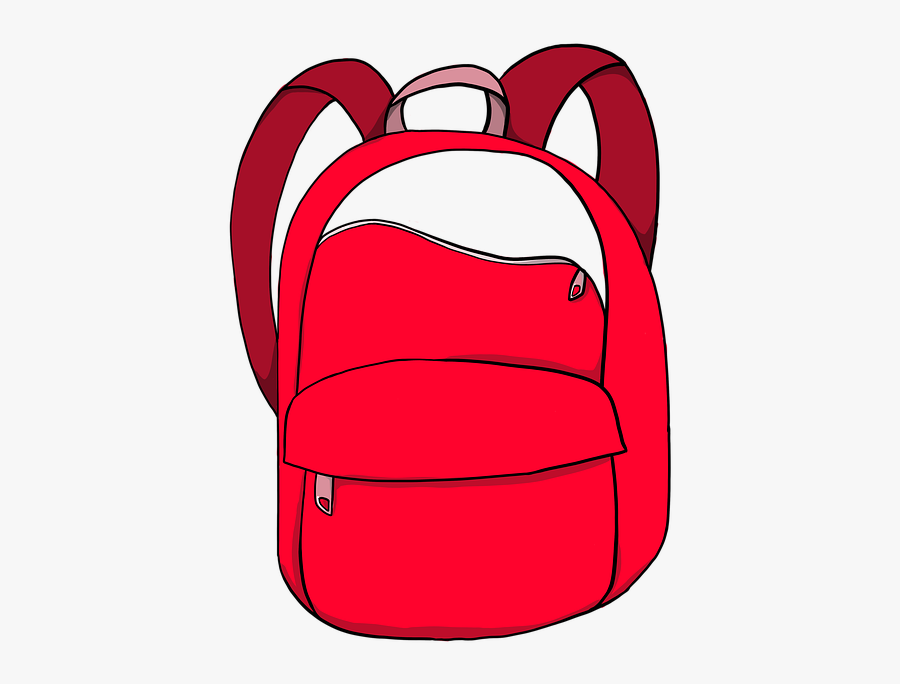School Bag, Schoolbag, Backpack, Rucksack, Red Bag - Png Cartable D Ecole, Transparent Clipart
