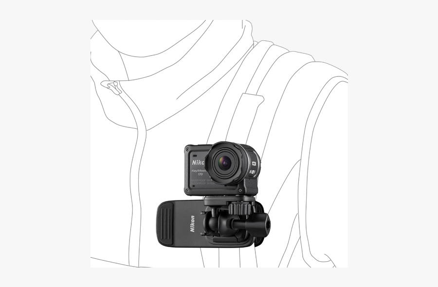Nikon Keymission Aa-10 Backpack Mount Clip, Transparent Clipart