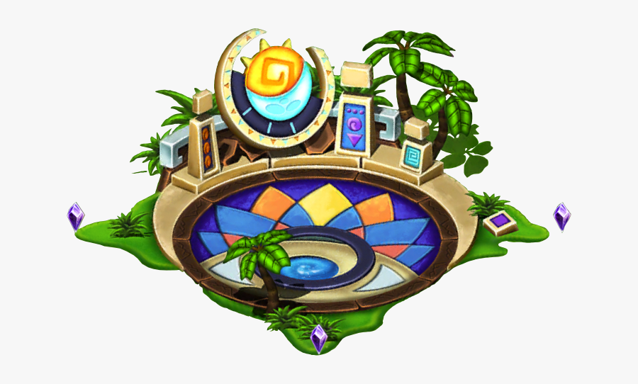 Celestialhabitat - Dragonvale Sun And Moon Habitat, Transparent Clipart