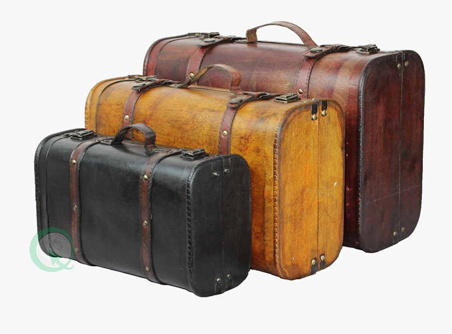 Transparent Suitcase Png - Vintage Suitcase On Mountain, Transparent Clipart