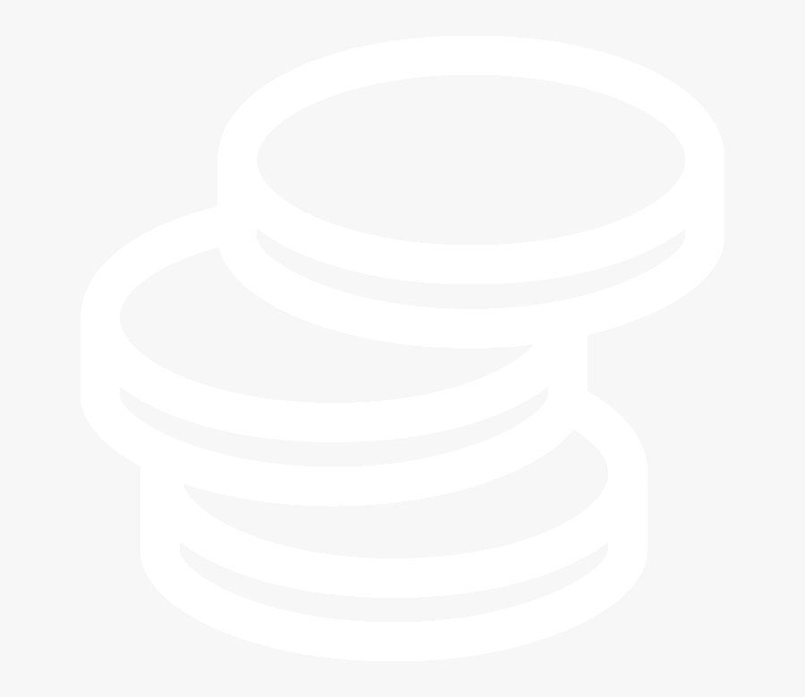 Coin Icon White Png, Transparent Clipart