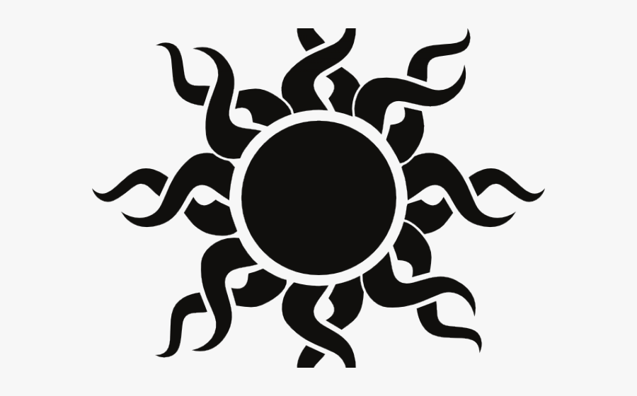 Sun Tattoo Png, Transparent Clipart