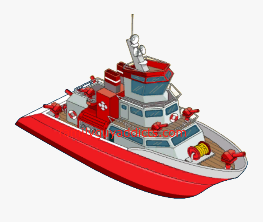 Quahog Fire Boat - Fireboat Png, Transparent Clipart