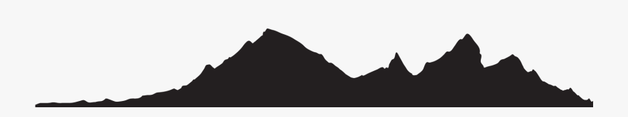 Silhouette Desktop Wallpaper Tree Computer Triangle - Mountain Range Silhouette Png, Transparent Clipart