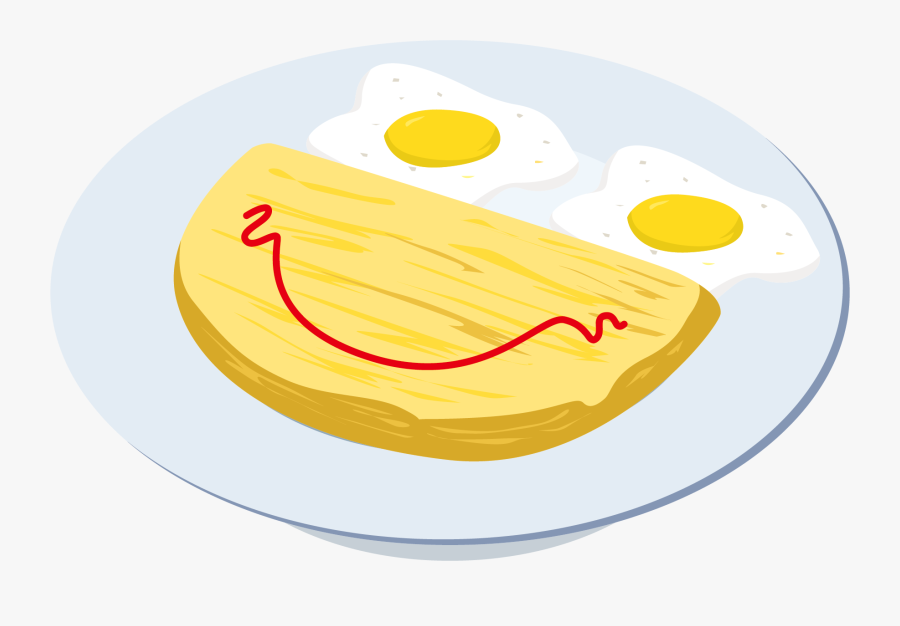 Fried Toast Omelette Chicken - Fried Egg, Transparent Clipart