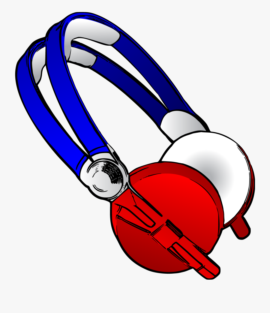 Computer Headphone Clipart Black And White, Transparent Clipart