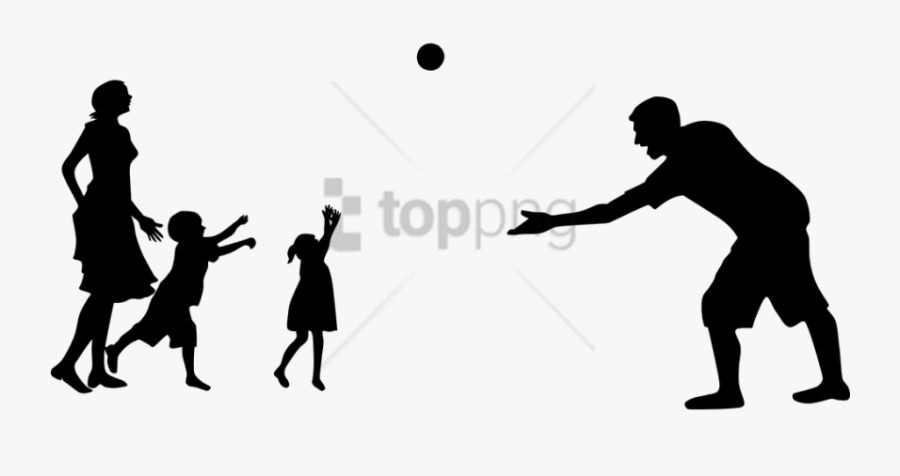 Transparent Family Silhouette Png - Family People Silhouette Png, Transparent Clipart