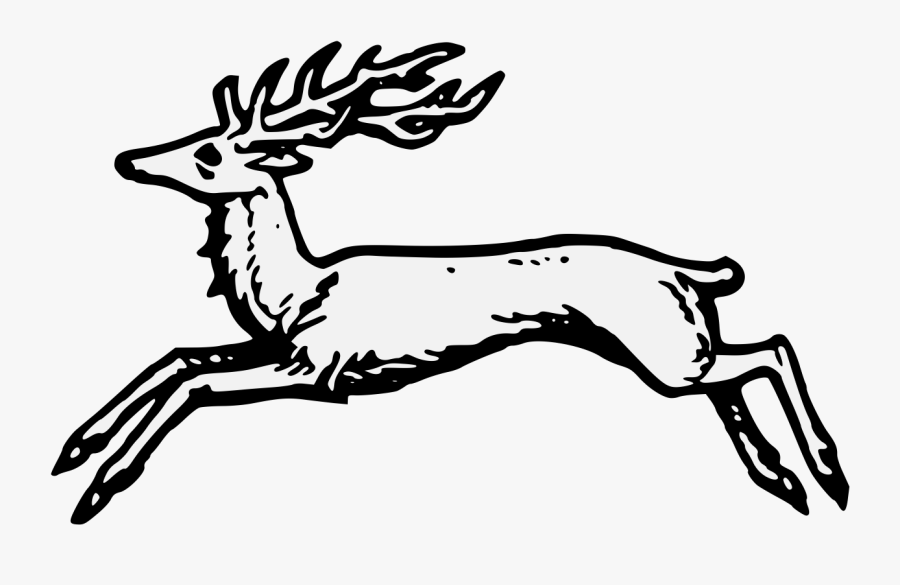 Stag Heraldry, Transparent Clipart