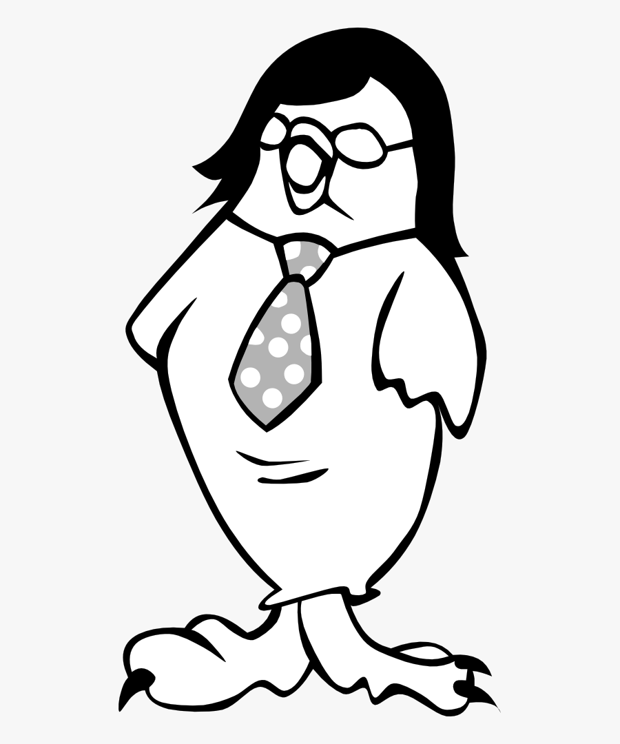 Chick 3 Black White Line Art 555px, Transparent Clipart