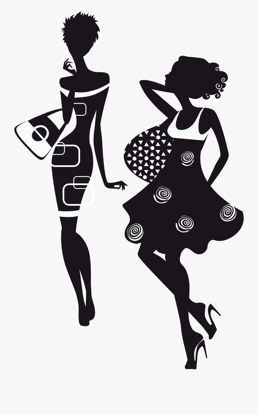 Silhouette Fashion Royalty-free Clip Art - Classy Black Woman Silhouette, Transparent Clipart