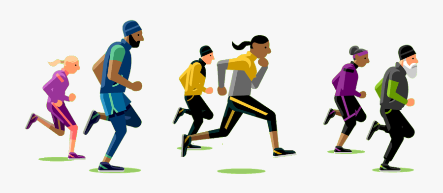 Chi Birmingham Illustration Start Running Walk Cycle - Running, Transparent Clipart