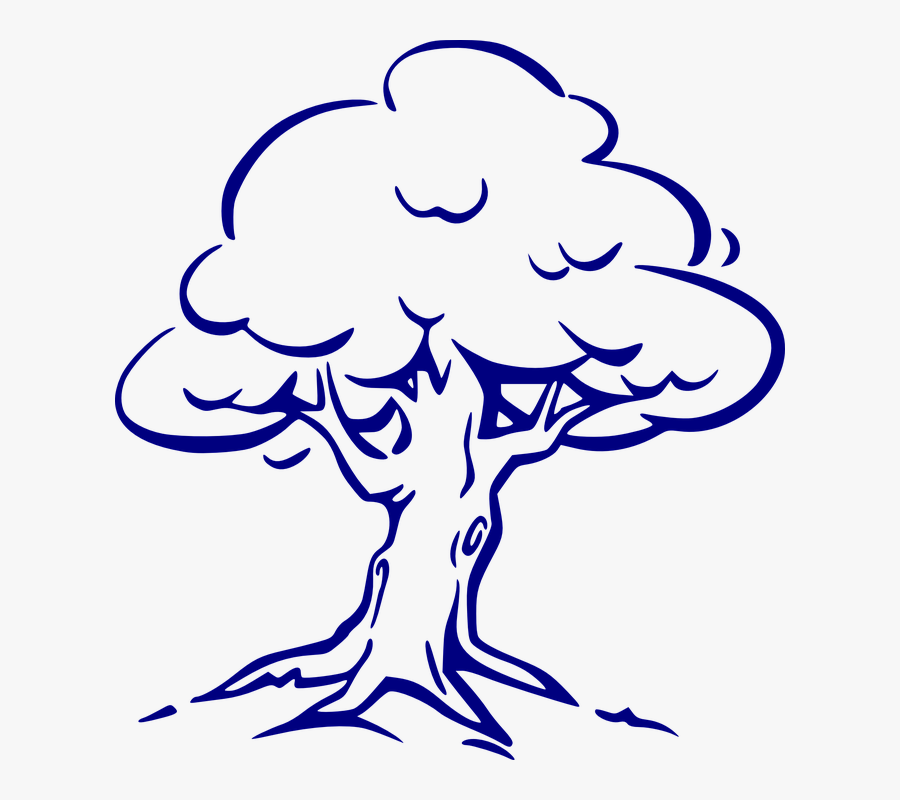 Tree Black And White, Transparent Clipart